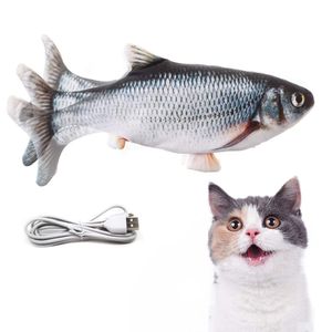 Catnip Floppy Electric Dancing Moving for Simulation Fish USB Opladen Pet Cat Toy Dropshipping LJ201125