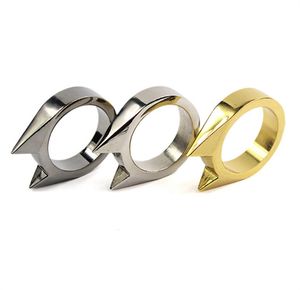 Anillo de oreja de gato, anillo de herramienta Edc de supervivencia de acero inoxidable para mujeres y hombres, venta al por mayor bonita JL1621