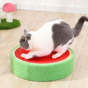 Katten krassende bed watermeloen sisal krasbord voor slijpen nagels schraper slijpen klauw klimmende kat speelgoed meubelbeschermer 240309