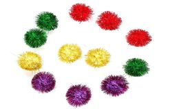 Katten speelgoed 5 cm bal sprankelende kleine ballen Pet grappig speelgoed kat levert willekeurige kleur 80 stcs per lot3299385