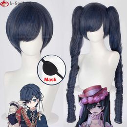 Disfraces de Catsuit Anime Black Butler Cosplay femenino Ciel Phantomhive pelo resistente al calor mujer hombre pelucas Kuroshitsuji + gorro de peluca