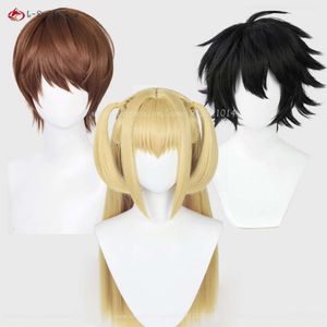 Catsuit Costumes Anime Death Note Misa Amane L.lawliet Yagami cheveux synthétiques légers résistants à la chaleur Misamisa L Cosplay perruques + bonnet de perruque