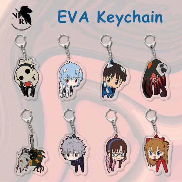 Catsuit Costumes Anime EVA Ayanami Rei Katsuragi Misato Asuka Langley Soryu Ikari Shinji Nagisa Kaworu porte-clés accessoires Cosplay dessin animé Badge