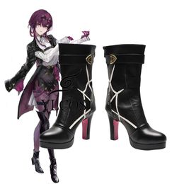 Costumes Catsuit jeu Honkai: Star Rail Kafka, bottes de Cosplay pour femmes et filles, chaussures de fête d'halloween à la mode