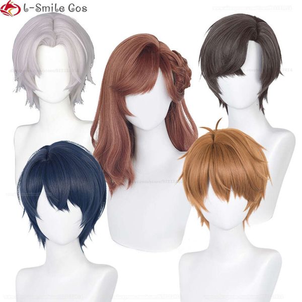 Catsuit Costumes Haute Qualité Jeu Larmes de Themis Artem Vilhelm Héroïne Rose Marius Luke Perruque Résistant À La Chaleur Cheveux Cosplay Anime Perruques