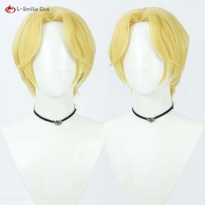 Catsuit Kostuums Mannen Gloden Geel Krullend Sabo Cosplay Anime Hittebestendige Synthetisch Haar Halloween Party Pruiken + Pruik Cap