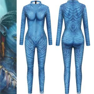 Catsuit-kostuums Film Avatar Alien ET Jumpsuit Catsuit Sexy Dames Heren Volwassen Cosplaykostuums Zentai Halloween-bodysuit