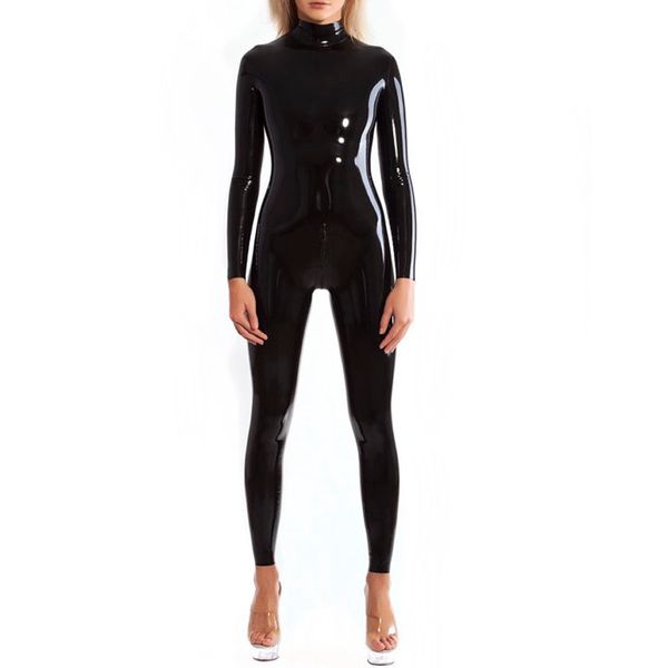 Catsuit Costumes cou entrée en caoutchouc body Catsuit en caoutchouc costume avec fermeture éclair body costume