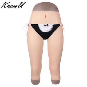 Catsuit Kostuums Privé Siliconen Panty Crossdress Porie Onderdelen Vagina Travestiet Culotte En Mutandina Della Vagina Del Silicone