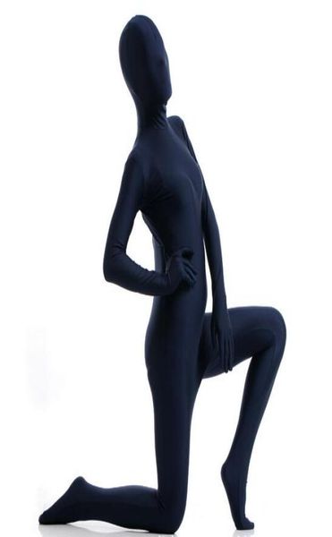 Costumes Catsuit Sexy Spandex Zentai Costume complet du corps aveuglé à manches longues Body combinaison hommes femmes Catsuit Halloween Zentai Costu2835472