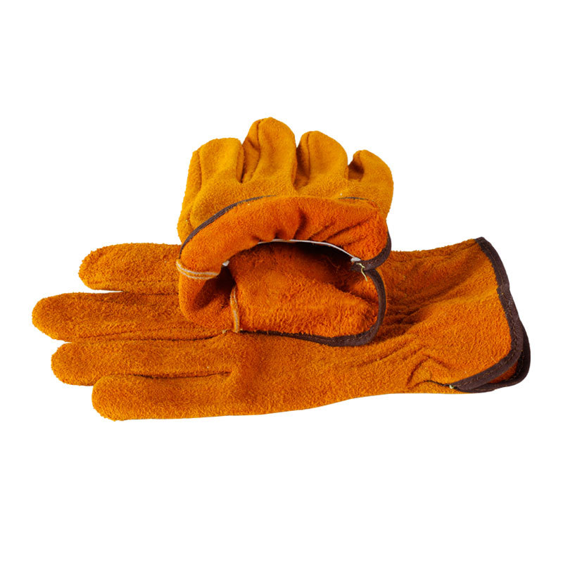 Cattle split leather hand protection electric welding gardening gloves cross-border e-commerce cash