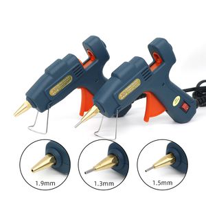 Mini Glue Gun with 1.3mm/1.5mm Nozzle for DIY Home Craft Repair, 40W Melt Glue Gun with 7mm Glue Sticks