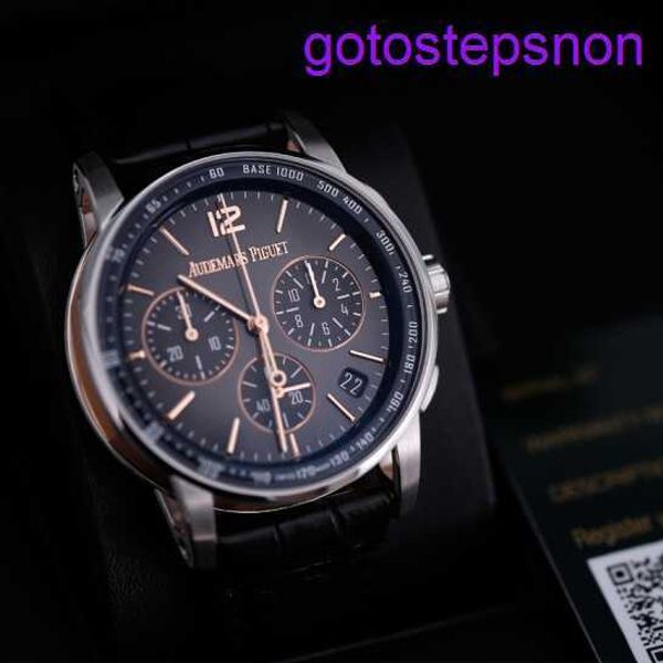 Cause de bracelet AP Cause 26393Cr pour hommes Case de montre Platinum Timing automatique mécanique Swiss Famme Watch Date Affichage Luxury