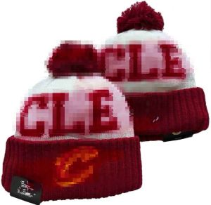 Cavaliers Beanies Cleveland Bobble Hats Baseball Ball Caps 2023-24 Fashion Designer Bucket Hat Chunky Gebreide Faux Pom Beanie Christmas Sport Geknit hoed