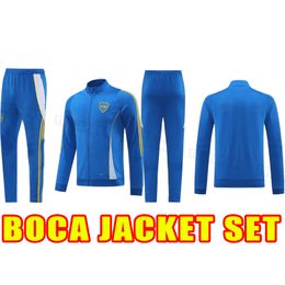 Cavani 2024 2025 Boca Juniors Jacket Set Barco Advincula Camisa de Futebol 24 25 Shirt Football Tevez Carlitos Marcos Rojo Vazquez Benedetto Shirts d'entraînement