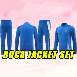 Cavani Boca Juniors Jacket Set 2024 2025 Maradona Benedetto Marcos Rojo Carlitos de Rossi Tevez Salvio Barco Janson Medina Football Shirt Men Training Shirts