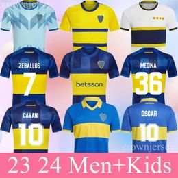 CAVANI Boca Juniors voetbalshirts 2023 2024 MARADONA BENEDETTO MARCOS ROJO CARLITOS DE ROSSI TEVEZ SALVIO BARCO JANSON MEDINA 23 24 volwassen voetbal thuisshirt