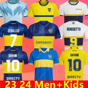 CAVANI Boca Juniors Soccer Jerseys 2023 2024 MARADONA BENEDETTO MARCOS ROJO CARLITOS DE ROSSI TEVEZ SALVIO BARCO JANSON MEDINA 20 21 22 23 24 Maillot de football