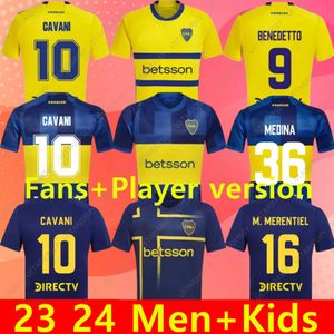 Cavani Boca Juniors Soccer Jerseys Saleys 2024 2025 Maradona Benedetto Marcos Rojo Carlitos de Rossi Tevez Salvio Barco Janson Medina 20 21 22 23 24 25 Shirt Football