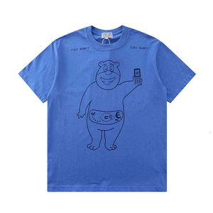 Cavempc. Life e Tide Street T-shirt à manches courtes imprimé ours dessin animé pour homme et femme