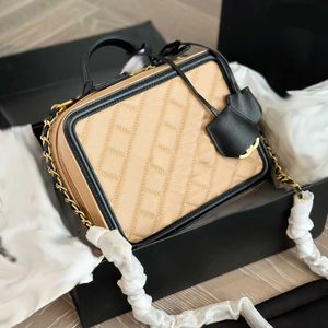 Caviar Designer Box Sacs Femmes Chian Sacs à bandoulière Cross Body Purse Cuir Luxurys Sac cosmétique Crossbody Caviar Square Bag 230915