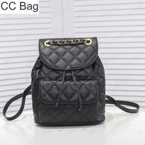 Caviar matelassé 10a sac à dos classique pour femme en cuir Italie sacs en cuir de veau véritable matériel en métal doré cordon de serrage sacs à main seau grand