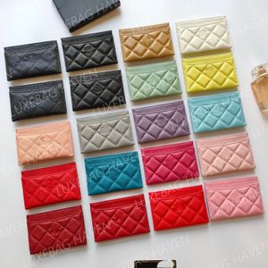 quilted card holder wallet black caviar card holders designer leather luxury wallet women coin purse lambskin gold hardware grained calfskin purses with box