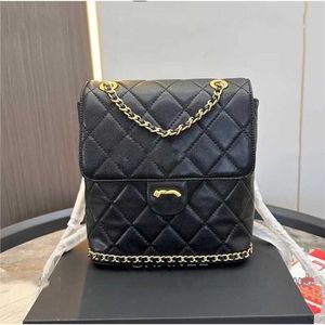 Caviar Sacs à bandoulières Chaîne de luxe Femmes Mini Backpack Cuir en cuir matelassé Sac à main