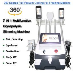 Cavitatie Zespolaire RF Laser Afslanken Machine 360 ​​Vet Vriezend Home Apparaat Vacuüm Body Shaping System Beauty Apparatuur