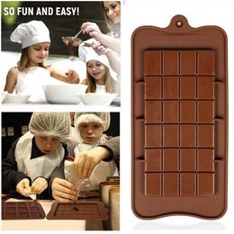 Holte Break-Apart Chocoladevorm Lade Non-stick Siliconen Eiwit- en Energiereep Snoepvormen Food Grade2274