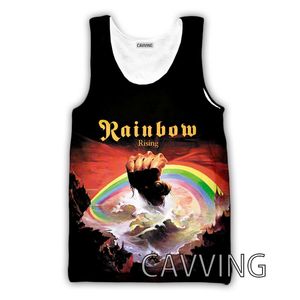 Cavving 3D -geprinte regenboog rock tanktops Harajuku Vest zomer onderhirt shirts streetwear voor mannen/vrouwen