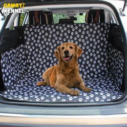 Cawayi Kennel Pet Carriers Dog autozitje deksel Trunk Mat Cover Protector Dragen voor katten honden transportin perro autostoel Hond 240412