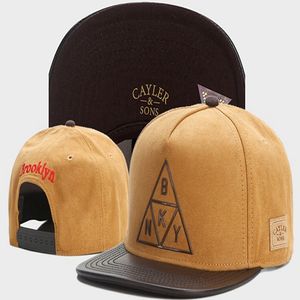 Cayler Sons Casquettes de baseball BROOKLYN BKNY bord en cuir gros Hommes Hiphop Street Réglable Gorras Casquette Snapback Chapeaux