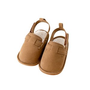 CAZIFFER baby babymeisjes jongens slippers fleece anti-slip zachte zool indoor schoenen peuter prewalker first walkers schoenen