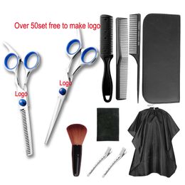CB008 Logo privé ciseaux de coiffure professionnels Kit ciseaux de coupe de cheveux ciseaux de cheveux ciseaux de coiffeur outil de coiffure