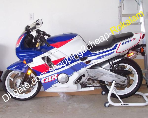 Kit de carénage de carrosserie CBR 600F2 F2, pièces de moto pour Honda CBR600 CBR600F2, rouge blanc bleu 1991 1992 1993 1994 CBRF2