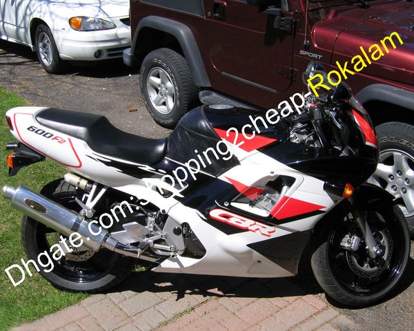 CBR600 Blanco Negro Carenados para Honda Piezas Shell CBR600F2 CBR 600F2 600 F2 Moto Carenado 1991 1992 1993 1994
