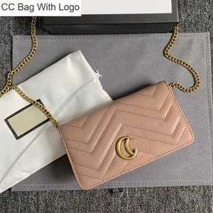 CC Bag 9A Designer Sacs Sacs Marmont Crossbody Femmes GGM Chaîne Pink Tote Sac Mini sac à main