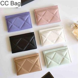 CC Bag Titulares de tarjetas El más nuevo titular de las mujeres Monedero Monedero corto Bolsa para llaves Bolso Multicolor Fahion Bolso de cuero fino Embrague Luxury2189