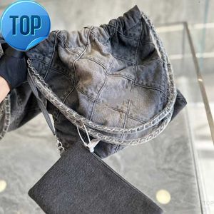 cc bag chal trend 22 bags black trash ontwerp denim antiek zilver large tote ladies shoulder messenger channel shopping purse hbab8