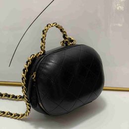 bolsa cc designer para mulheres bolsa CF preta corrente de couro bolsa de ombro com aba inclinada bolsa com letras duplas sólida cintura com haste listras quadradas carteira de luxo E563