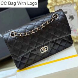 CC Bag Autres sacs Sac de créateur CC Caviar cuir sac à bandoulière sacs à bandoulière Double couverture dame luxe mode femmes sac portefeuille pochette WMM6