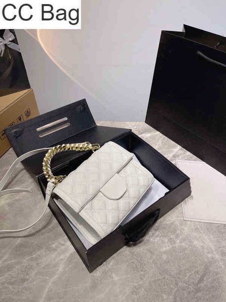 CC Bag Shopping Bags 2022 Prix de gros Sac à main à rabat en cuir véritable avec petit et grand treillis Diamond Fashion Gold Hardware Tot