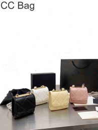 CC Bag Shopping Bags Luxury Crossbody Shoulder Designer Mini Flap Lady Gold Metal with Chain Handbag Purse Small Plaid Quilt Pink Lambskin H
