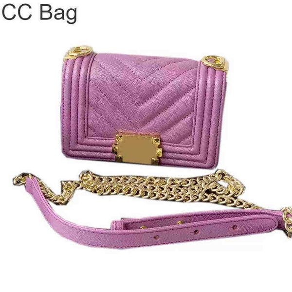 CC Sac Shopping S 22p Womens Classic Mini rabat Caviar Chevron Line Boy Designer V-Stitch Gold Metal Hardware Mardware Crossbody Bodage Calfs