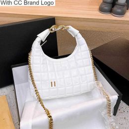 CC Marque Cross Body Demi-Rond Poignée Femmes Chaîne Épaisse Designer Sac À Carreaux En Cuir Matelassé Mini Maquillage Extérieur Sac À Bandoulière Sacs À Main De Luxe Porte-Monnaie Valise