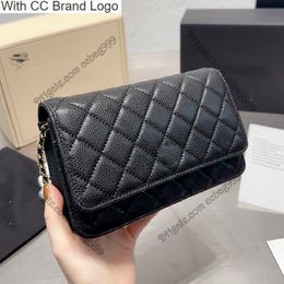 CC Brand Cross Body Vintage Black Granulado Piel de becerro Caviar Flap Bolsos en carteras Woc Diamond Quilted Crossbody Hombro Bolsos Gold Metal Hardware Luxury Key Po