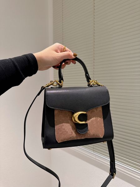 CC Bolso clásico Tabby Bolso de hombro Asa superior Bolsos con solapa de color sólido Bolsos bandolera tipo mensajero Mini bolso de mano Carteras de moda para mujer