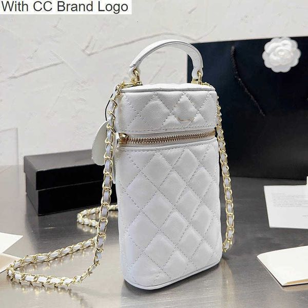 CC Cross Body Vertical Mini Femmes Rabat Zipper Sac À Bandoulière Matelasse Chaîne En Cuir Matelassé Polyvalent Shopping Sac Cosmétique De Luxe Designer Sac À Bandoulière Carte Ho