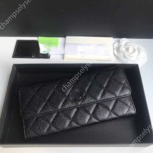 CC Designer Wallet Titular de la tarjeta de lujo Carteras de crédito Mujeres Bolsa acolchada clásica Moda Piel de oveja Cuero de vaca Multi Pochette Bolsos de embrague Monederos32